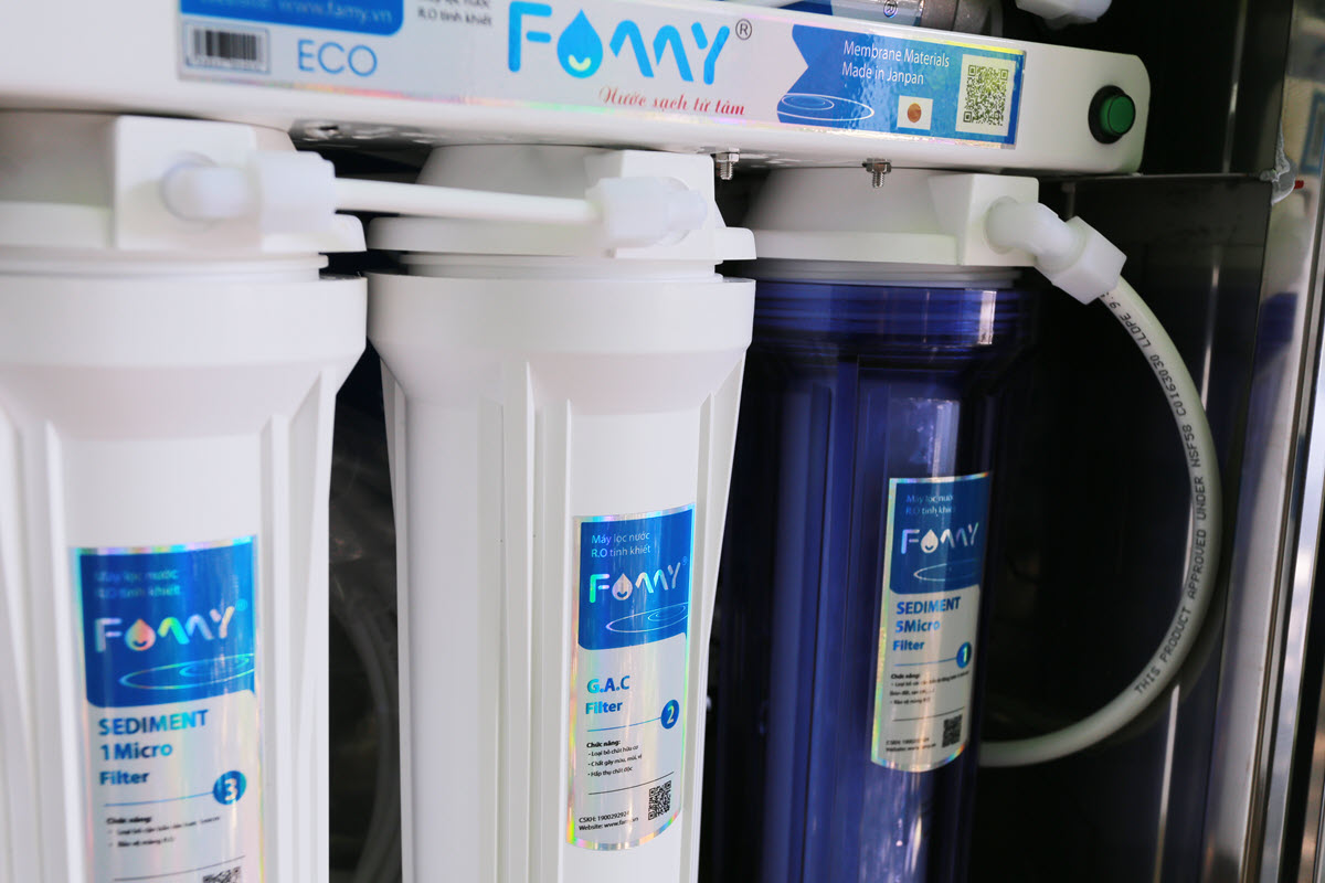 Máy lọc nước FAMY ECO8IQ-HA 8 cấp lọc bơm hút