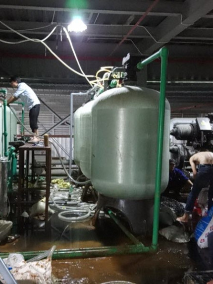 dàn máy lọc nước công nghiệp
