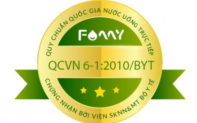 Máy lọc nước Famy đạt tiêu chuẩn QCVN 6-1:2010/BYT của Bộ y tế về nước uống trực tiếp