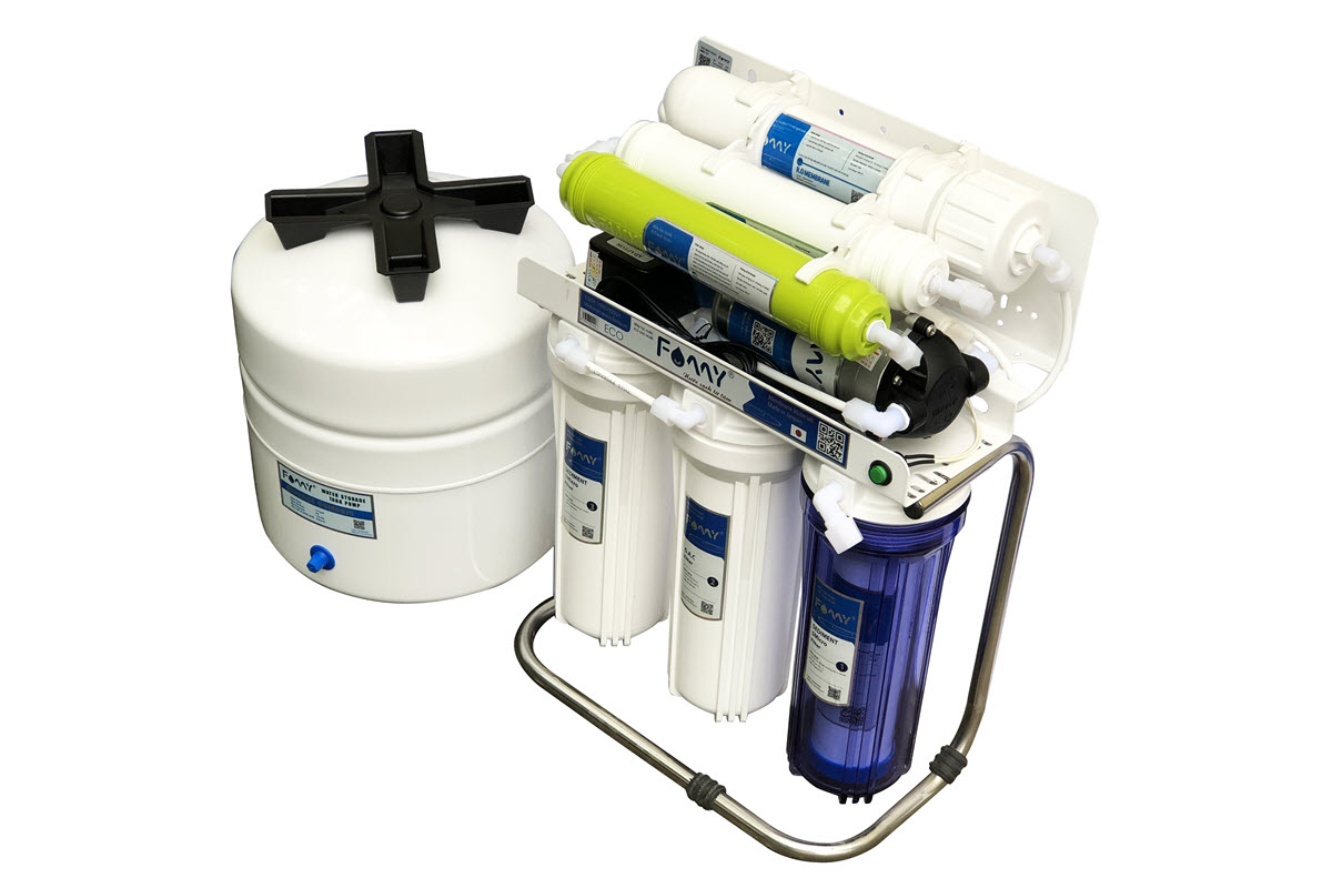Máy lọc nước nhiễm mặn chuyên dụng FAMY ECO-M1 không vỏ tủ