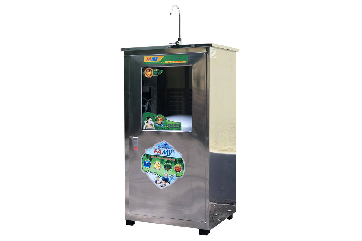Máy lọc nước bán công nghiệp FAMY FA70, RO 70 lít/giờ tủ đơn 1 vòi