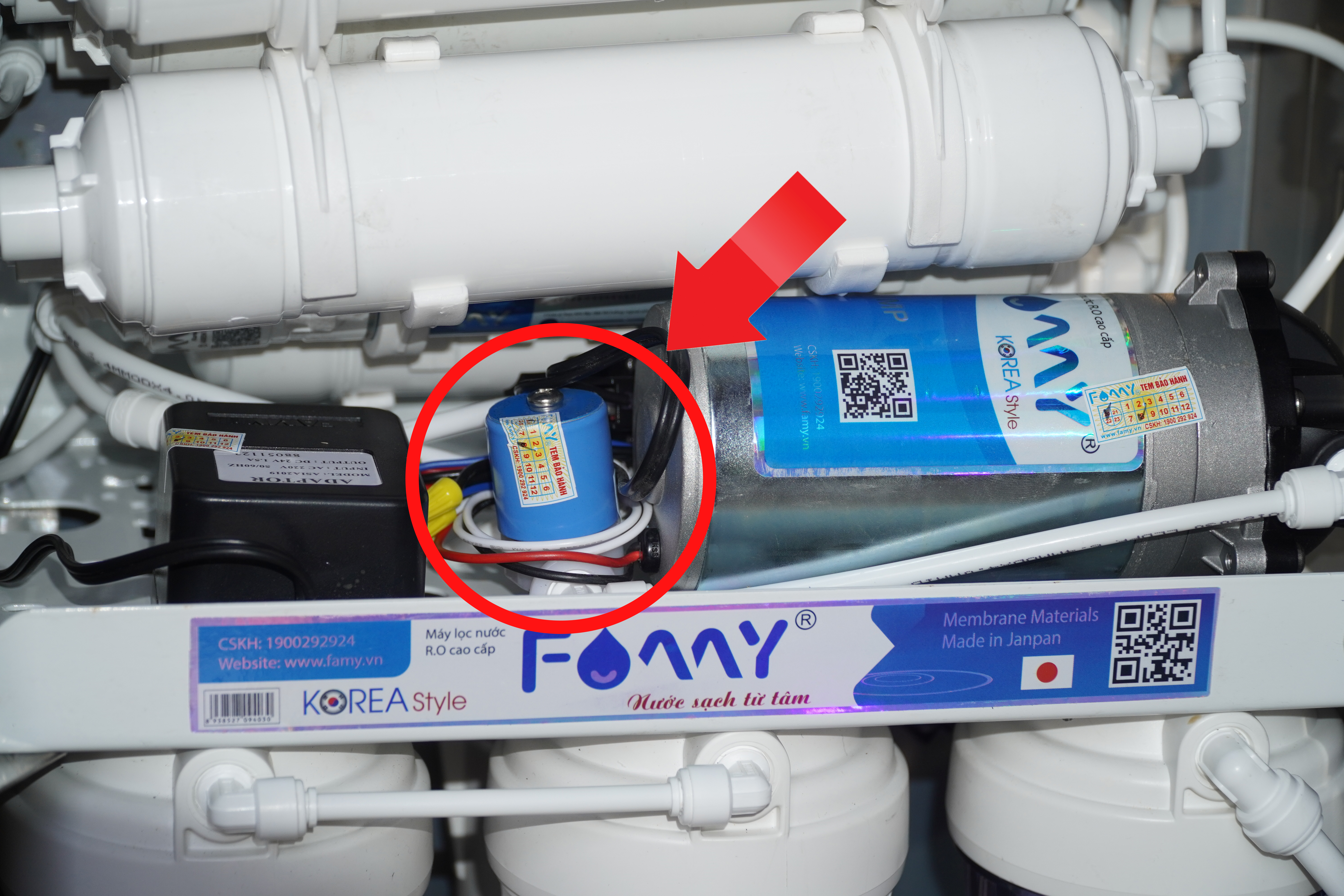 Van điện từ máy lọc nước FAMY PKVDT