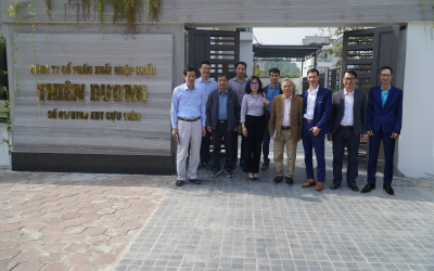 Đoàn công tác Tổng cục Tiêu chuẩn, đo lường chất lượng Bộ Khoa học & Công nghệ có chuyến thăm và làm việc với công ty CP XNK Thiên Dương