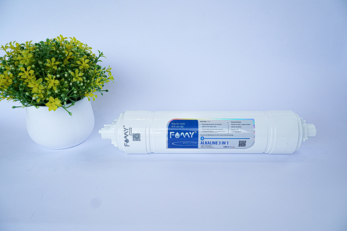 Lõi lọc nước số 6 FAMY PKF6B Alkaline 3 trong 1 lõi đúc Hàn Quốc