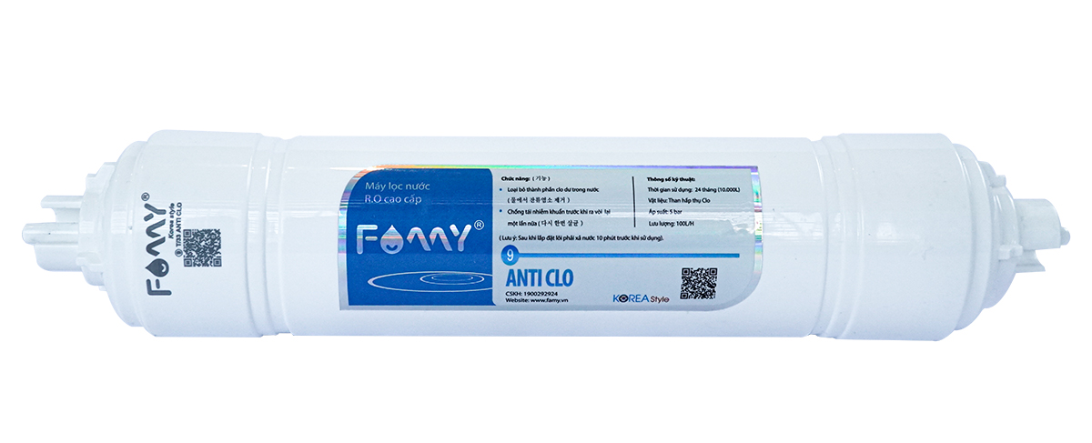 Lõi lọc nước số 9 FAMY PKF9B AntiClo lõi đúc Hàn Quốc