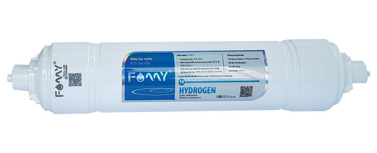 Lõi lọc nước số 10 FAMY PKF10B Hydrogen lõi đúc Hàn Quốc