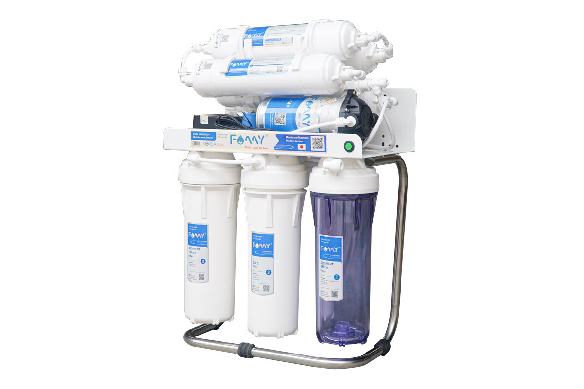 Máy lọc nước 9 cấp công nghệ Hàn Quốc FAMY KR9 lắp âm tủ bếp