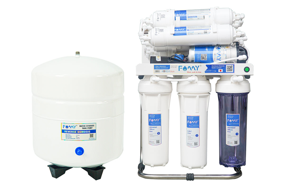 Máy lọc nước 9 cấp công nghệ Hàn Quốc FAMY KR9 lắp âm tủ bếp