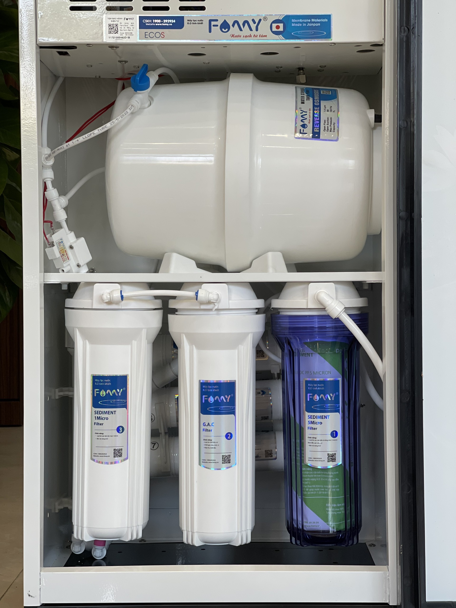 Máy lọc nước nóng nguội FAMY ECO V2S (2 chế độ nóng-nguội)