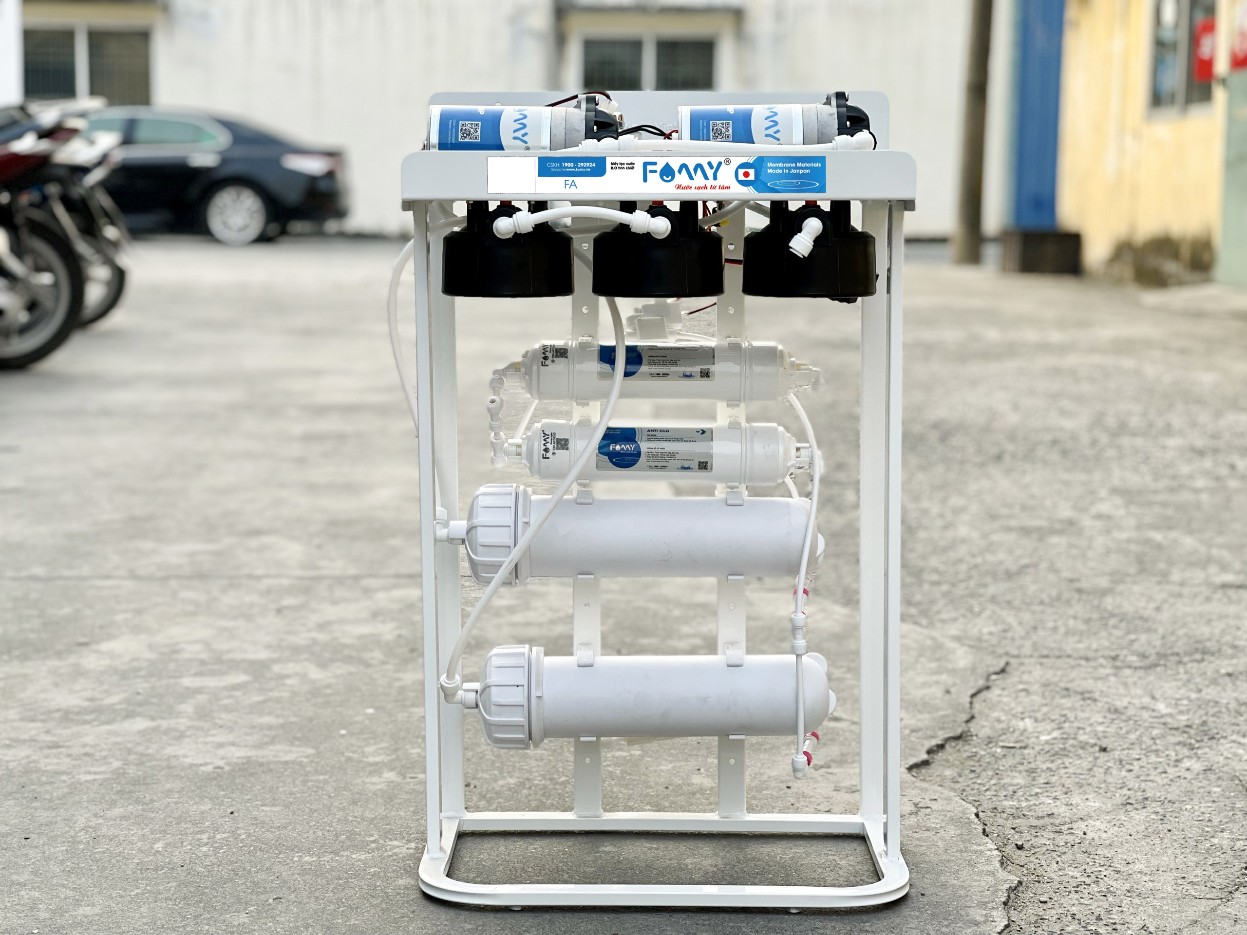 Máy lọc nước bán công nghiệp FAMY FA100, RO 100 lít/giờ không vỏ tủ