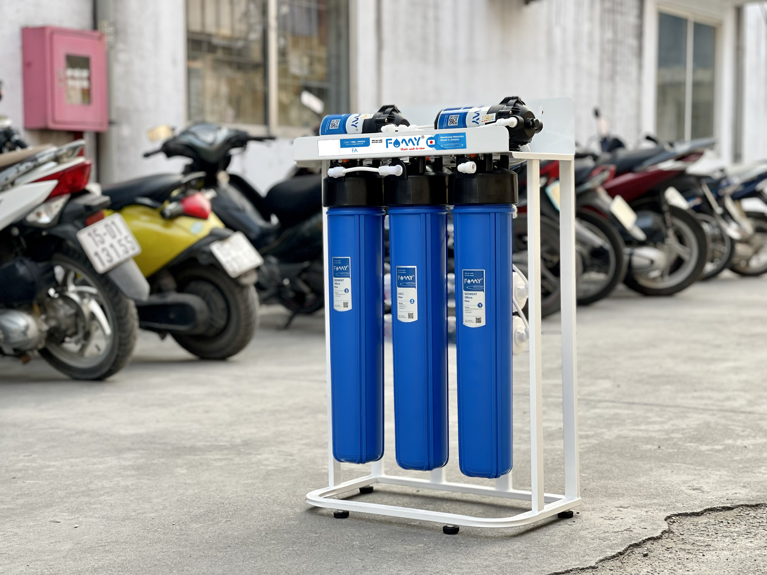 Máy lọc nước bán công nghiệp FAMY FA30, RO 30 lít/giờ không vỏ tủ