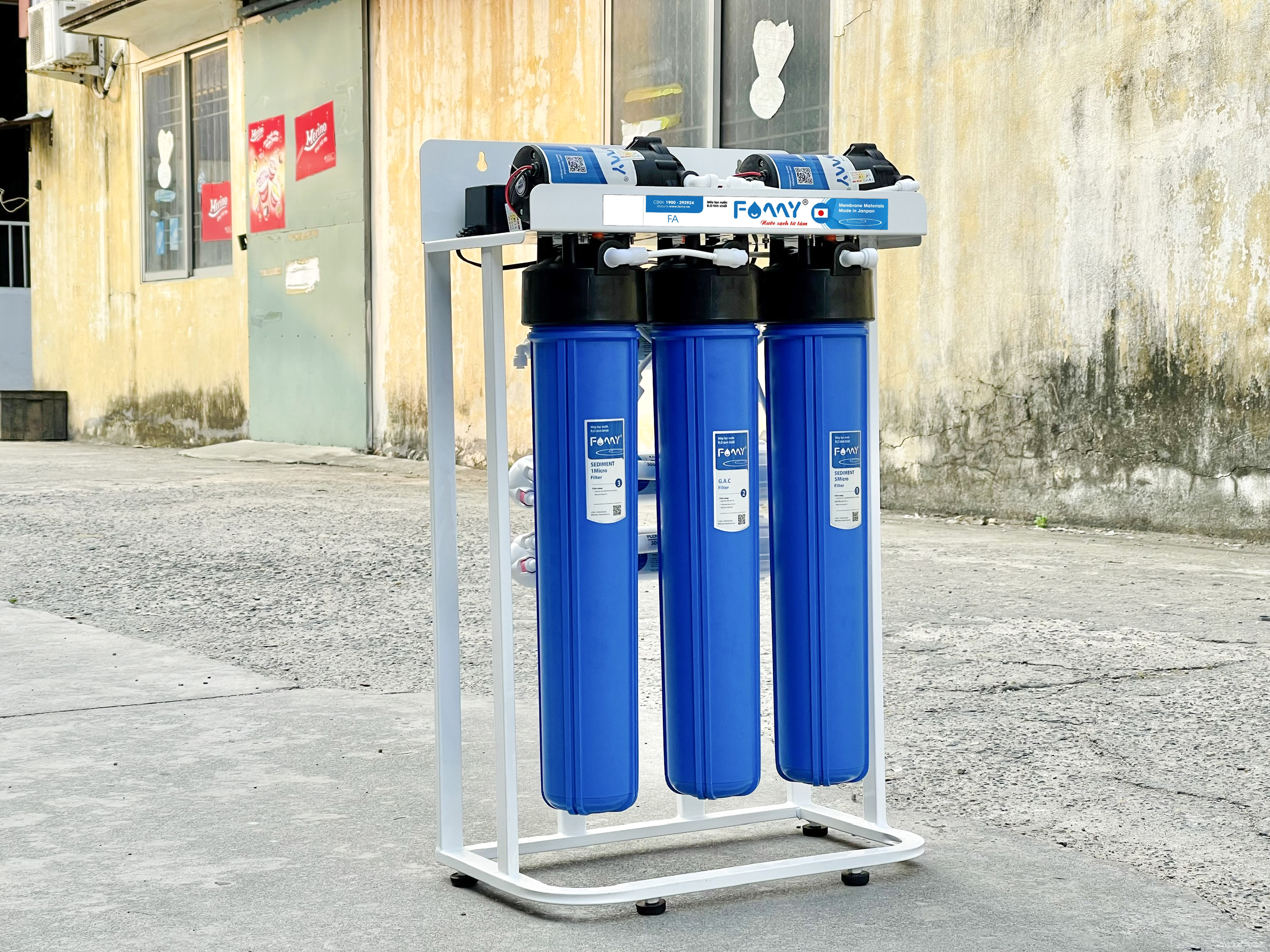 Máy lọc nước bán công nghiệp FAMY FA30, RO 30 lít/giờ không vỏ tủ