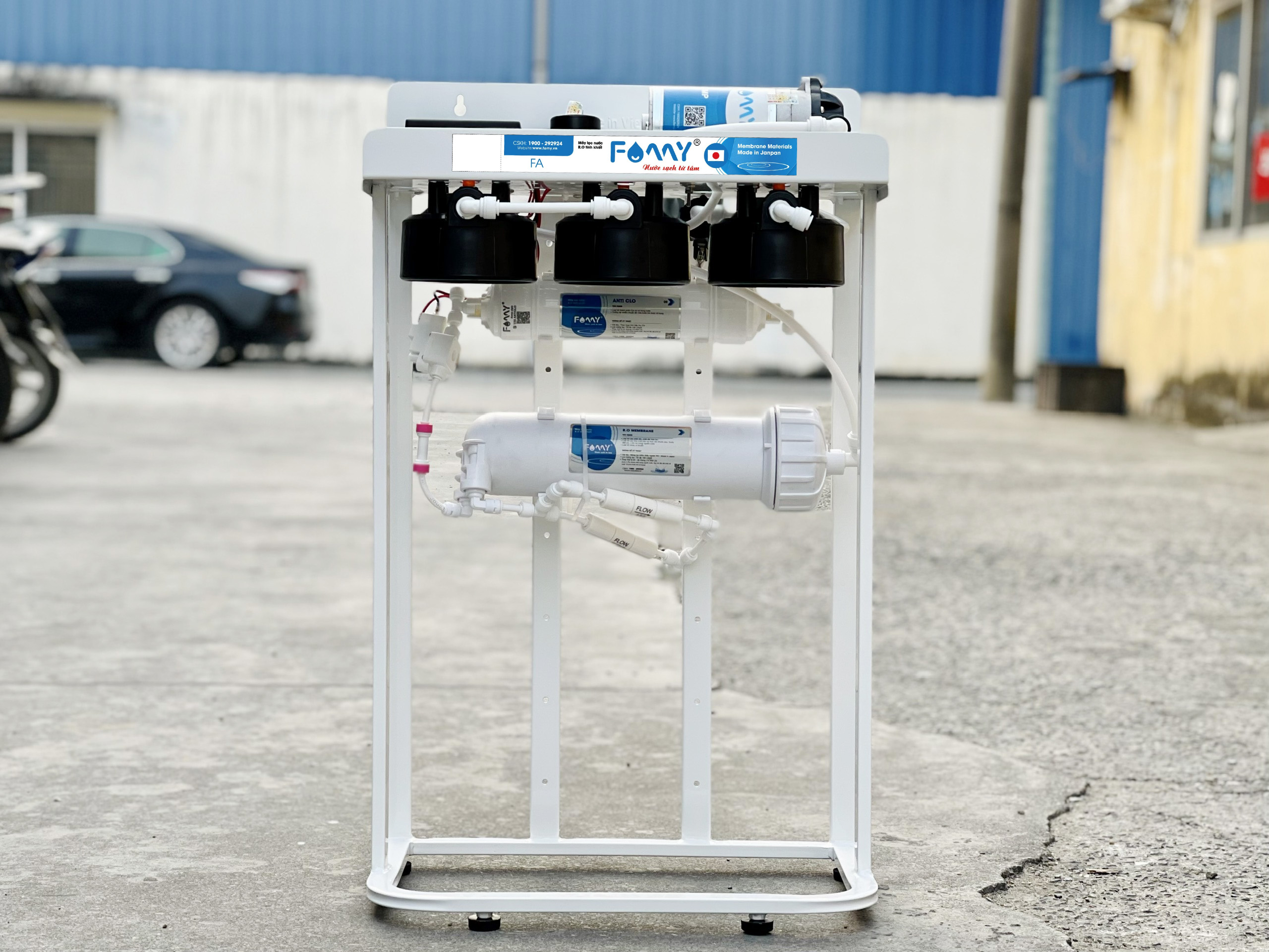 Máy lọc nước bán công nghiệp FAMY FA50, RO 50 lít/giờ không vỏ tủ