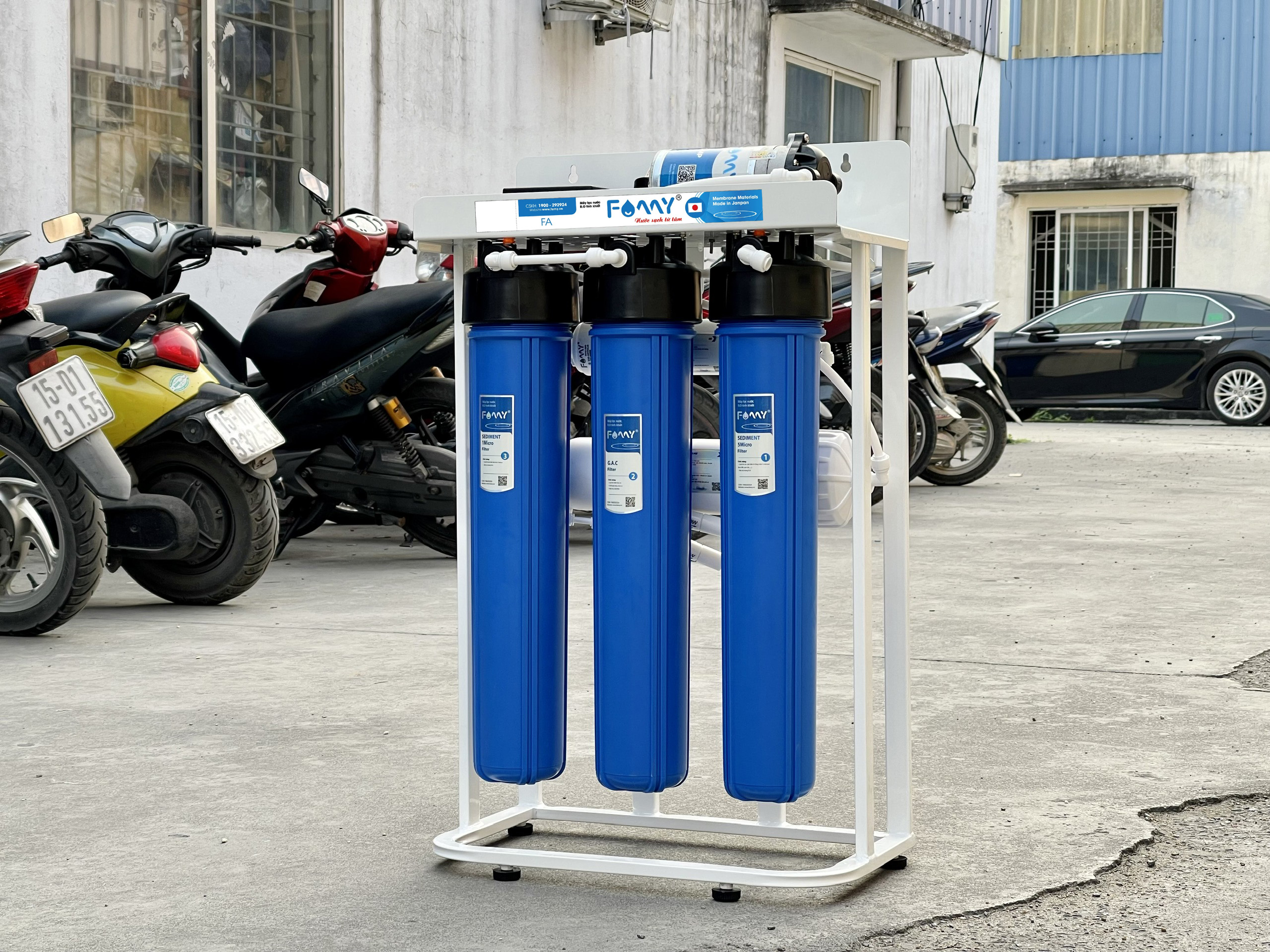 Máy lọc nước bán công nghiệp FAMY FA70, RO 70 lít/giờ không vỏ tủ