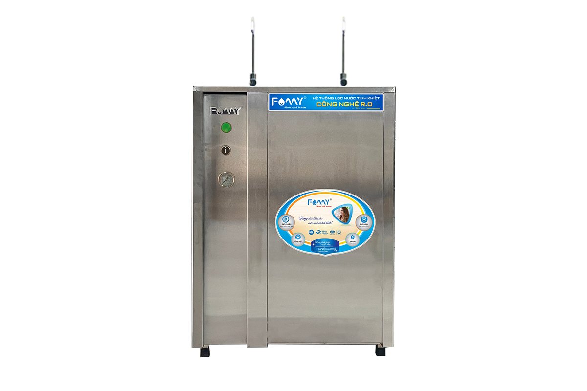 Máy lọc nước bán công nghiệp FAMY FA30, RO 30 lít/giờ tủ đôi 2 vòi (Vỏ mới)