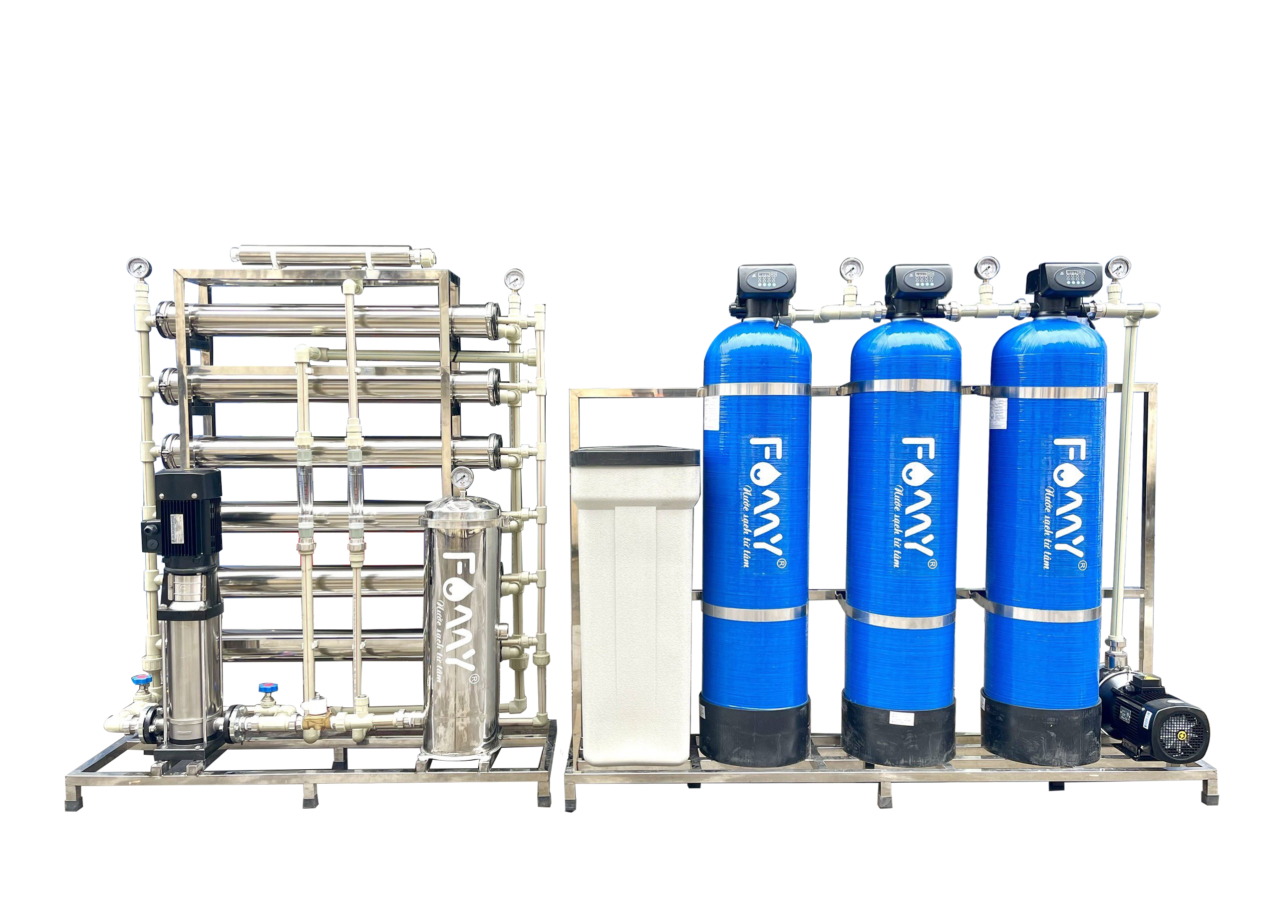 Máy lọc nước công nghiệp FAMY CN01K, RO 1.500 lít/giờ
