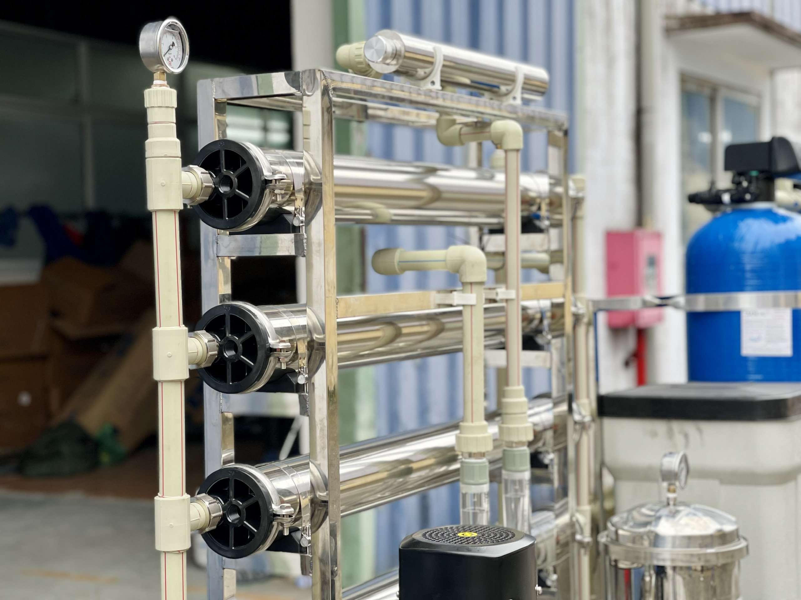 Máy lọc nước công nghiệp FAMY CN01K, RO 1.500 lít/giờ