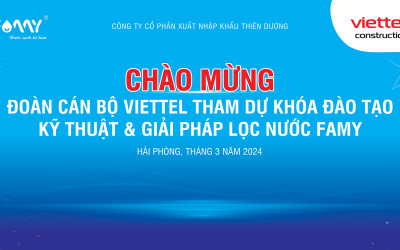 Khóa đào tạo kỹ thuật và giải pháp Hệ sinh thái sản phẩm tạo kiềm Famy - Viettel Contruction