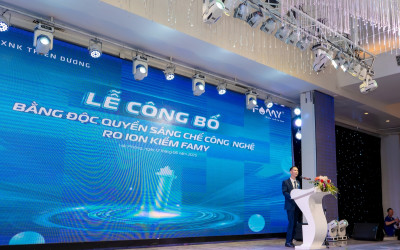 Một ngày đáng nhớ cùng Famy: Công bố bằng sáng chế công nghệ điện phân F-CAT